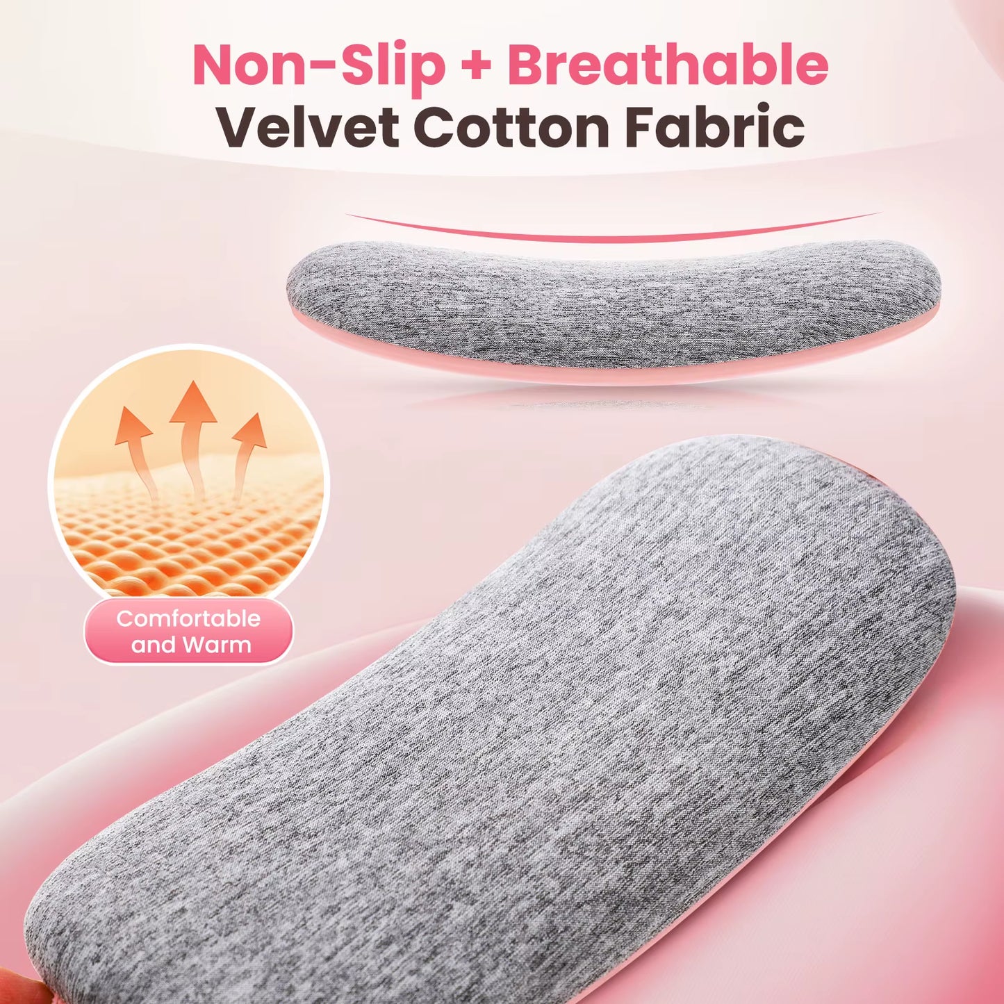 Portable Menstrual Heating Pad with 6 Heating Levels Warm Palace Treasure Back or Abdominal Heating Pad Ideal Gifts for Women