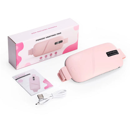 Portable Menstrual Heating Pad with 6 Heating Levels Warm Palace Treasure Back or Abdominal Heating Pad Ideal Gifts for Women