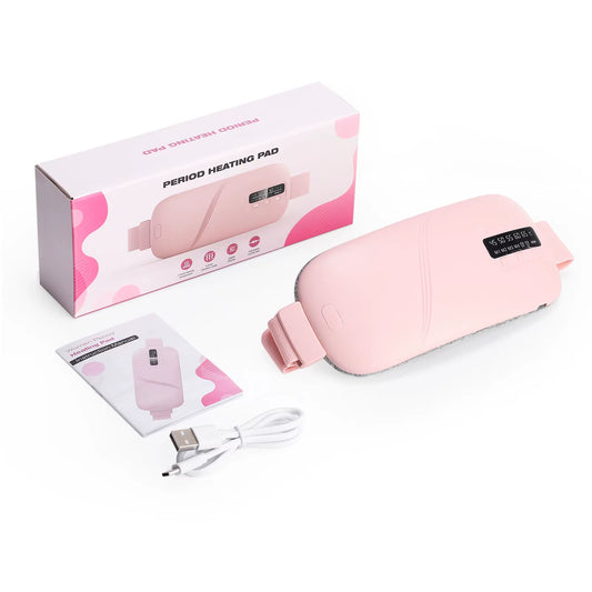 Portable Menstrual Heating Pad with 6 Heating Levels Warm Palace Treasure Back or Abdominal Heating Pad Ideal Gifts for Women